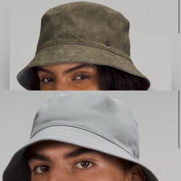 lululemon athletica Other - Lululemon | both ways bucket hat grey and green